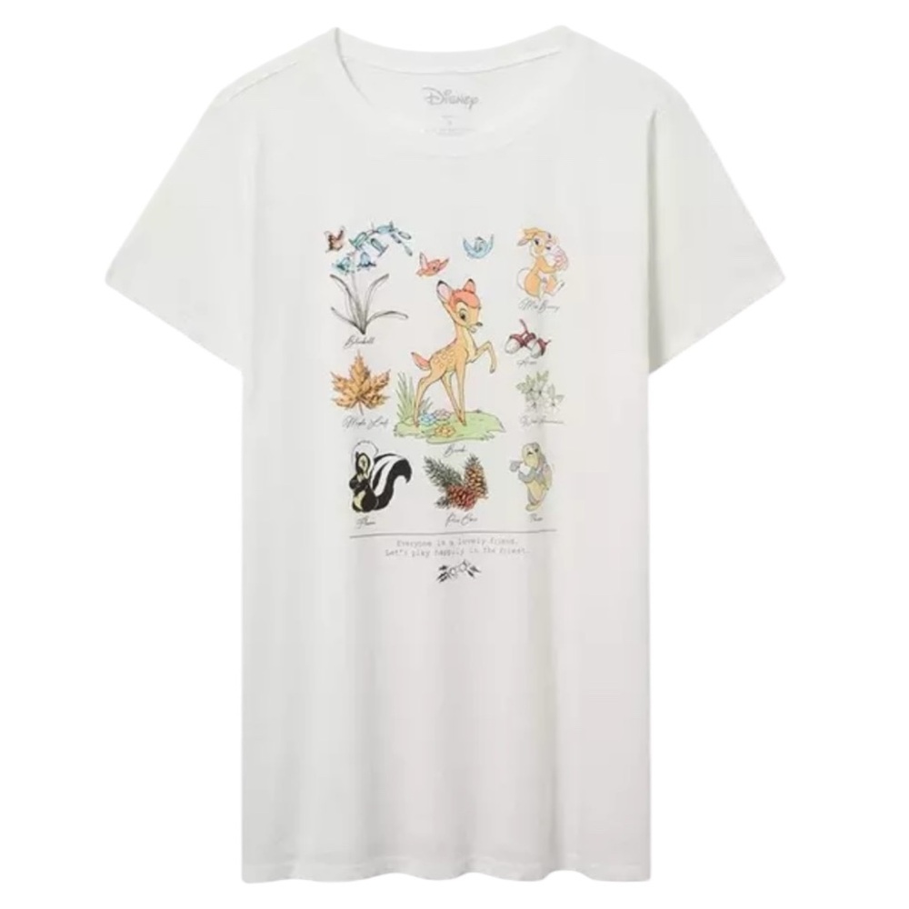 Sizes 1 and 2: Torrid Bambi Classic Fit Crewneck Cotton Tee